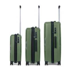 TravelZ Swinger 3-teiliges Kofferset - Green