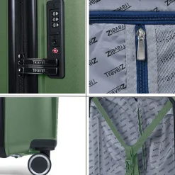 TravelZ Swinger 3-teiliges Kofferset - Green