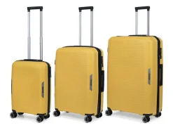 TravelZ Swinger 3-teiliges Kofferset - Yellow