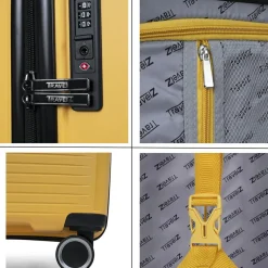 TravelZ Swinger 3-teiliges Kofferset - Yellow