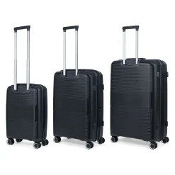 TravelZ Swinger 3-teiliges Kofferset - Black
