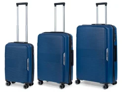TravelZ Swinger 3-teiliges Kofferset - Blue
