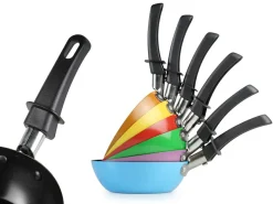 Tristar Wok-Set bunte Pfännchen