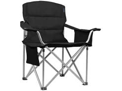 TRVLMORE XL Faltstuhl mit Kuhlfack - Black