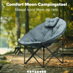 TRVLMORE XL Schmetterlingsstuhl Mit Tragetasche - Grey