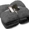Unique Living Teddy Decke - Dark Grey