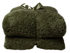 Unique Living Teddy Decke - Winter Green