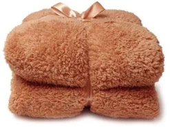 Unique Living Teddy Decke - Sandstone