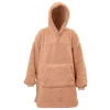 Unique Living Teddy Oversized Hoodie - Old Pink