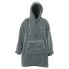 Unique Living Teddy Oversized Hoodie - Dark Grey