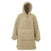 Unique Living Teddy Oversized Hoodie - Chateau Grey