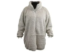 Unique Living Willow Long oversized Hoodie - Chateau Grey