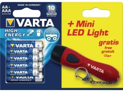 Varta Alkaline 4x AA en 4x AAA Batterien