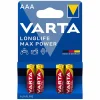 Varta 4x Longlife Max Power AAA Batterien