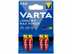 Varta 4x Longlife Max Power AAA Batterien