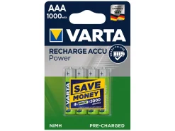 Varta 4x Recharge Accu Power AAA Batterien