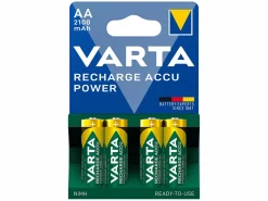 Varta 4x Recharge Accu Power AA Batterien