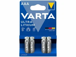 Varta 4x Ultra Lithium AAA Batterien