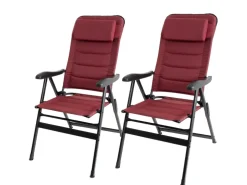 ViaMondo Rubro Premium Bordeaux Klappstuhl - Set von 2