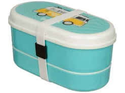 Volkswagen T1 Bento blaues Lunchbox Set