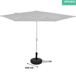 Vonroc 25 kg runder Sonnenschirmfuß