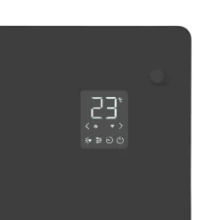 Vonroc 1000 watt Konvektorheizung mit Glasplatte - Grey