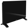 Vonroc 2000 watt Konvektorheizung mit Glasplatte - Black