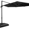Vonroc Bardoline 300 Sonnenschirm mit 4 fliesen - Anthracite