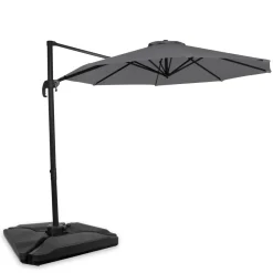 Vonroc Bardoline 300 Sonnenschirm mit 4 Füllbaren fliesen - Grey