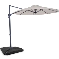 Vonroc Bardoline 300 Sonnenschirm mit 4 fliesen - Beige