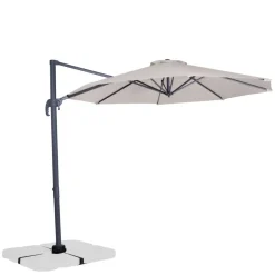 VONROC Bardolino Ø300 cm Premium Sonnenschirm - Beige