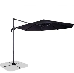 VONROC Bardolino Ø300 cm Premium Sonnenschirm - Anthracite