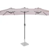 VONROC Iseo 460 x 270 cm Premium Sonnenschirm - Beige