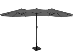 VONROC Iseo 460 x 270 Premium Sonnenschirm mit Fuß - Grey