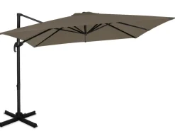 VONROC Pisogne 3x3 Premium Freitragender Sonnenschirm - Taupe