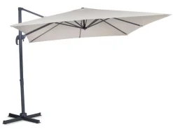 VONROC Pisogne 3x3 Premium Freitragender Sonnenschirm - Beige