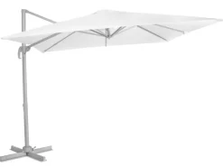 VONROC Pisogne 3x3 Premium Freitragender Sonnenschirm - White