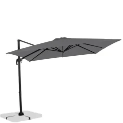 VONROC Pisogne 3x3m Premium Freitragender Sonnenschirm - Grey