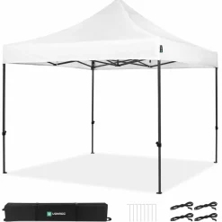 VONROC Premium 3x3m easy-up partytent- Weiß