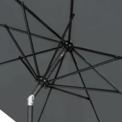 VONROC Premium Recanati Ø300 cm Sonnenschirm mit Fuß - Grey