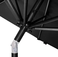 VONROC Premium Recanati Ø300 cm Sonnenschirm mit Fuß - Anthracite