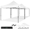 VONROC Premium 6x3 easy-Up Partyzelt mit verbindungs-set - White