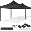 VONROC Premium 6x3 easy-Up Partyzelt mit verbindungs-set - Black