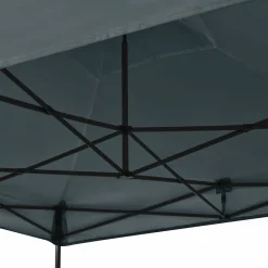 VONROC Premium 3x3 Pavillon mit Moskitonetz-Seitenwände - Grey