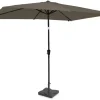 VONROC Rapallo 200 x 300 Premium Sonnenschirm mit Fuß - Taupe