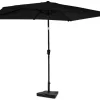 VONROC Rapallo 2x3m Premium Sonnenschirm mit Fuß - Anthracite