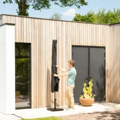 VONROC Rapallo 2x3m Premium Sonnenschirm mit Fuß - Anthracite