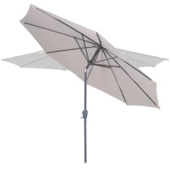 VONROC Recanati Ø300 cm Premium Stocksonnenschirm - Beige