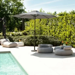 VONROC Recanati Ø300 cm Premium Stocksonnenschirm - Beige