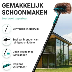 VONROC Teleskop-Waschbürstenset - 6,5 Meter